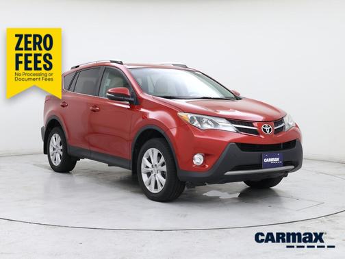 Red 2015 Toyota RAV4 Limited
