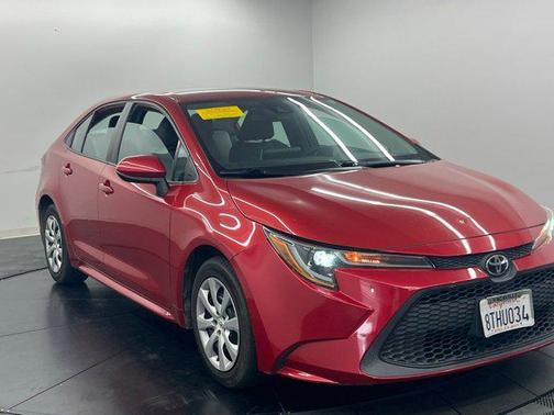 Barcelona Red Metallic 2021 Toyota Corolla LE
