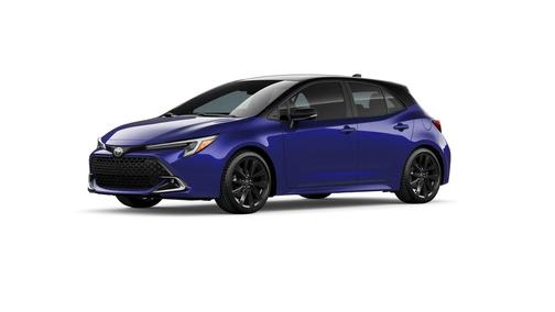 Blue Crush Metallic with Midnight Black Metallic roof 2026 Toyota Corolla XSE