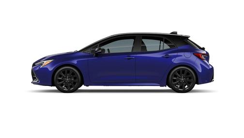 Blue Crush Metallic with Midnight Black Metallic roof 2026 Toyota Corolla XSE