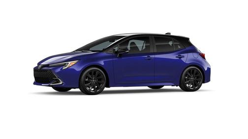 Blue Crush Metallic with Midnight Black Metallic roof 2026 Toyota Corolla XSE
