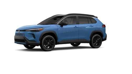 Cavalry Blue with Jet Black roof 2026 Toyota Corolla Hybrid SE