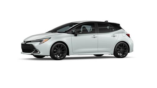 Wind Chill Pearl with Midnight Black Metallic roof 2026 Toyota Corolla XSE