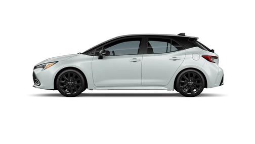 Wind Chill Pearl with Midnight Black Metallic roof 2026 Toyota Corolla XSE