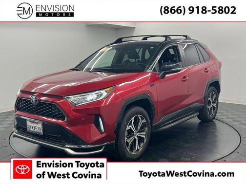 Supersonic Red/Midnight Black Metallic 2021 Toyota RAV4 Prime XSE