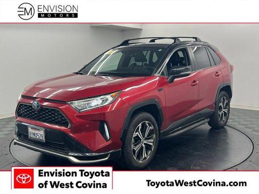 Supersonic Red/Midnight Black Metallic 2021 Toyota RAV4 Prime XSE