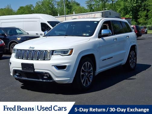 Bright White Clearcoat 2017 Jeep Grand Cherokee OVERLAND