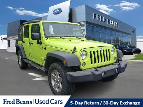 Hypergreen Clearcoat 2017 Jeep Wrangler Unlimited SPORT