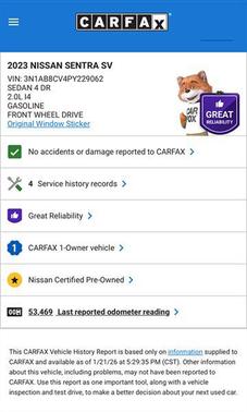 2023 Nissan Sentra SV
