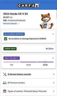 Canyon River Blue Metallic 2023 Honda CR-V EX