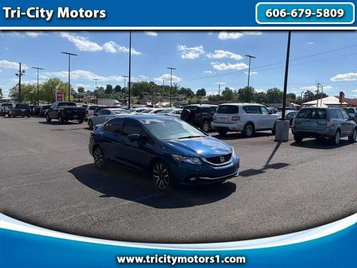 Blue 2015 Honda Civic EX-L