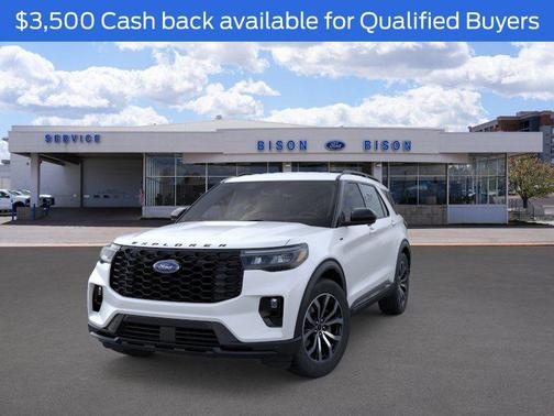 STAR WHITE MET TRI-COAT 2026 Ford Explorer ST-Line