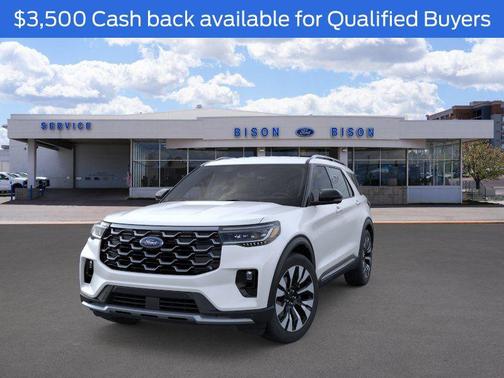 STAR WHITE MET TRI-COAT 2026 Ford Explorer Platinum