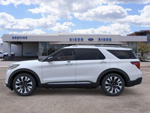 Space White Metallic 2026 Ford Explorer Platinum