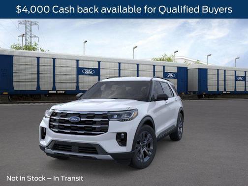 Space White Metallic 2026 Ford Explorer Active