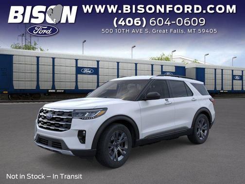 Space White Metallic 2026 Ford Explorer Active