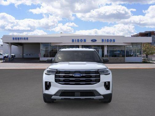 SPACE WHITE METALLIC 2026 Ford Explorer Active
