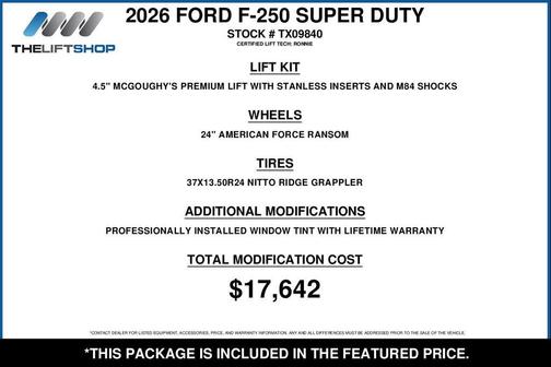 Ruby Red Metallic 2026 Ford F-250 Platinum