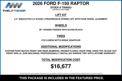 Avalanche 2026 Ford F-150 Raptor