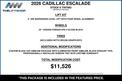 2026 Cadillac Escalade ESV V-Series