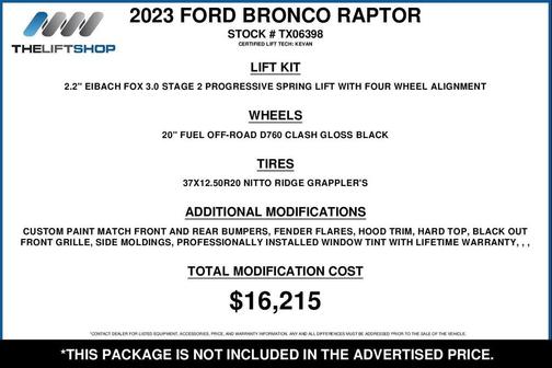 2023 Ford Bronco Raptor