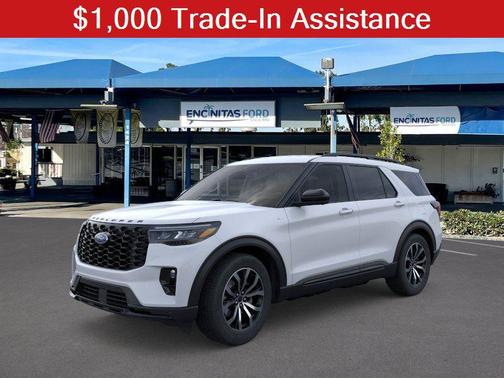 Space White Metallic 2026 Ford Explorer ST-Line