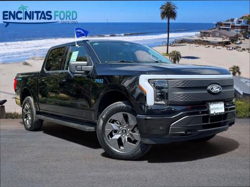 Agate Black Metallic 2024 Ford F-150 Lightning Flash