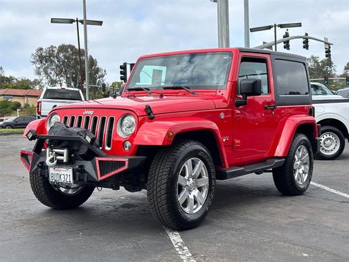 Firecracker Red Clearcoat 2017 Jeep Wrangler Sahara
