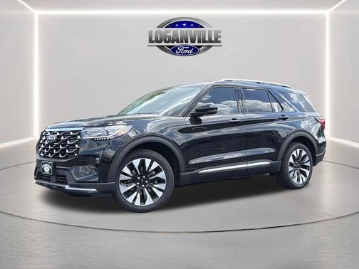 Agate Black Metallic 2026 Ford Explorer Platinum