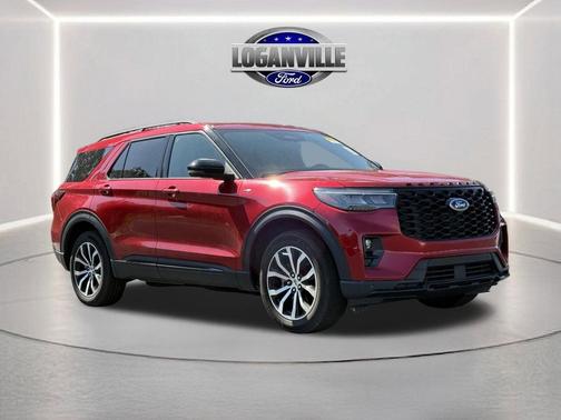Rapid Red Metallic Tinted Clearcoat 2025 Ford Explorer ST-Line