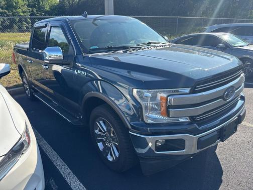 Blue 2018 Ford F-150 Lariat