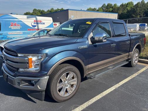 Blue 2018 Ford F-150 Lariat