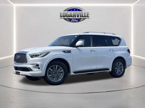 Moonstone White 2024 INFINITI QX80 Luxe