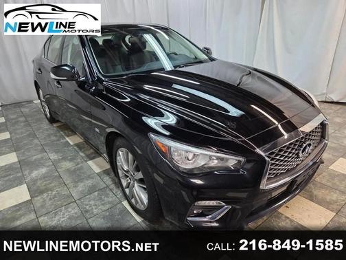 Black 2019 INFINITI Q50 3.0t LUXE