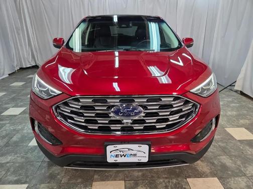 Red 2020 Ford Edge Titanium