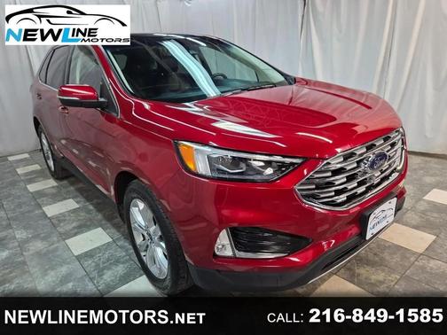 Red 2020 Ford Edge Titanium