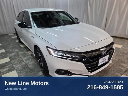 Platinum White Pearl 2022 Honda Accord Hybrid Sport