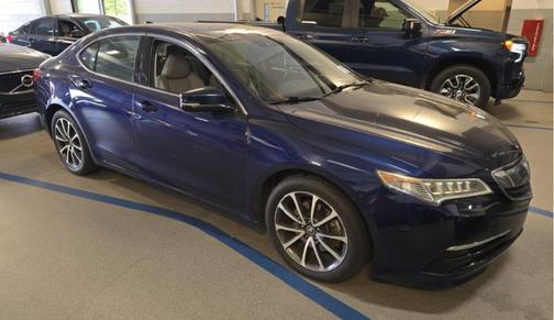 Blue 2015 Acura TLX V6 Tech