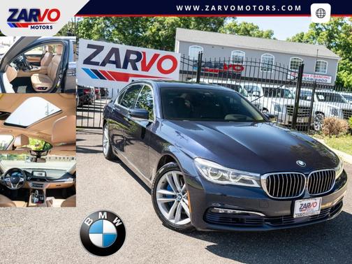 Blue 2016 BMW 750 i xDrive