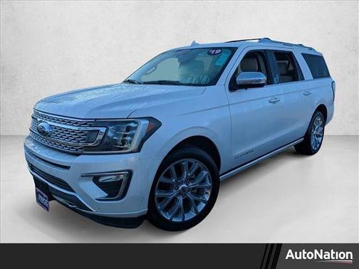 White Platinum Metallic Tri-Coat 2019 Ford Expedition Max Platinum
