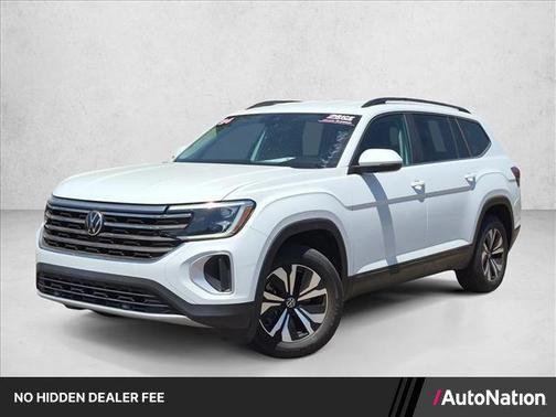 Pure White 2024 Volkswagen Atlas 2.0T SE