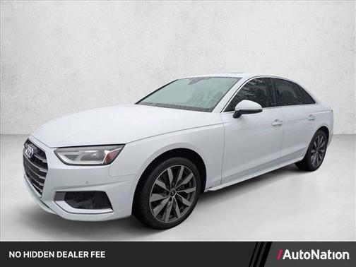 White 2021 Audi A4 40 Premium