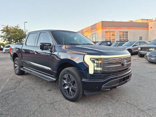 Antimatter Blue Metallic 2024 Ford F-150 Lightning LARIAT