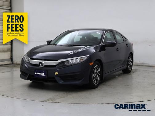 Blue 2017 Honda Civic EX