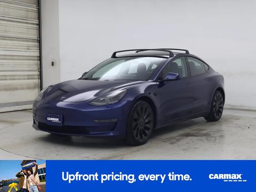 Blue 2021 Tesla Model 3 Performance