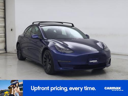 Blue 2021 Tesla Model 3 Performance