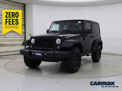 Black 2017 Jeep Wrangler Willys Wheeler