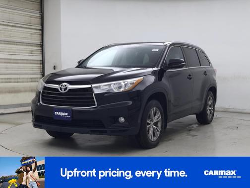 Black 2015 Toyota Highlander XLE