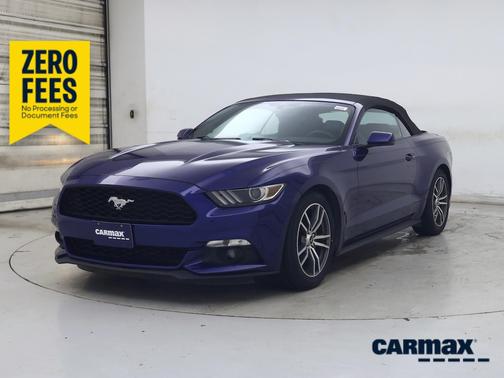 Blue 2016 Ford Mustang Ecoboost Premium