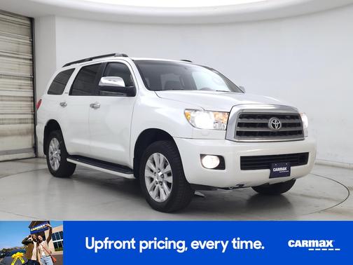 White 2015 Toyota Sequoia Platinum